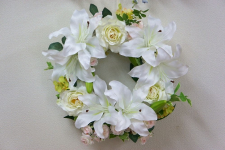 カサブランカのリース of フラワークラフト アン 造花専門店