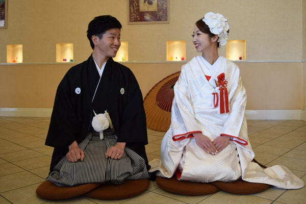 胡蝶蘭の髪飾り