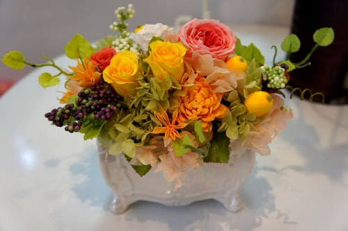 プリザーブドフラワー　高級造花専門店　オーダーメイド　アンクラフト　国家資格1級　大阪　関西　兵庫県　オーダーメイド