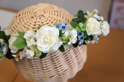 花冠　はなかんむり　ケース付き花冠　オーダーメイド