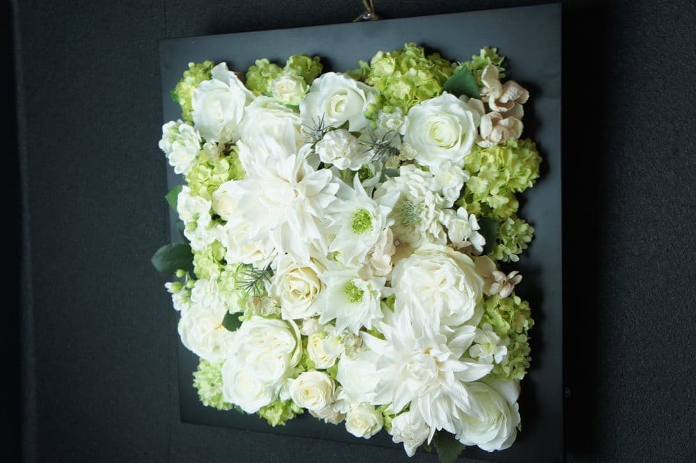 造花専門店　アーティフィシャルフラワー　オーダーメイド　壁掛け　アンクラフト　造花　オーダーメイド