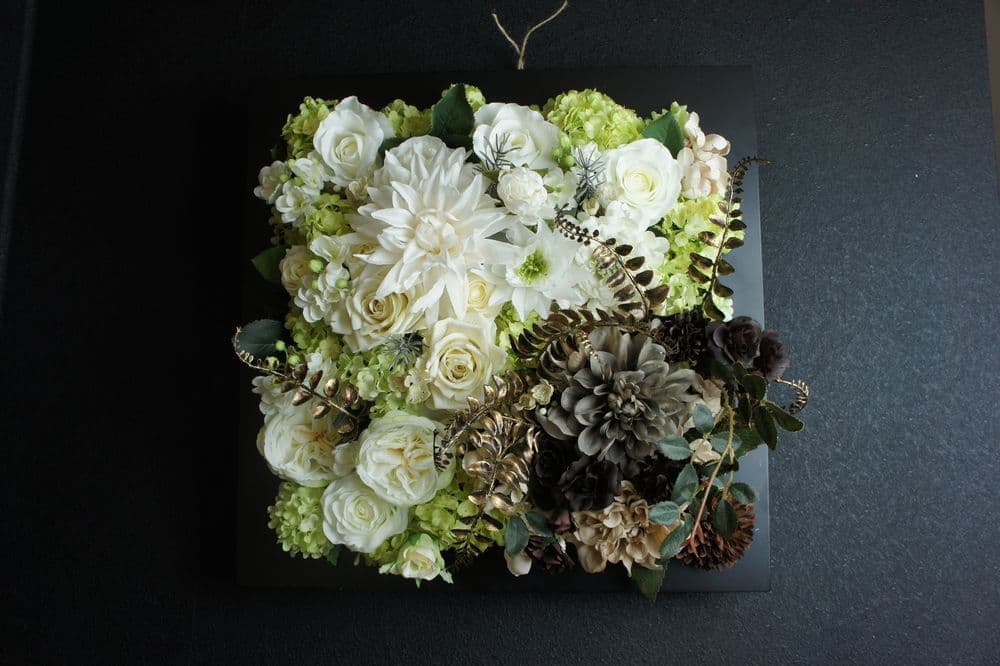 造花専門店　アーティフィシャルフラワー　オーダーメイド　壁掛け　アンクラフト　造花　オーダーメイド