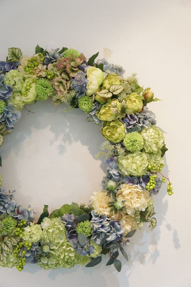 造花専門店　アーティフィシャルフラワー　オーダーメイド　壁掛け　アンクラフト　造花　オーダーメイド