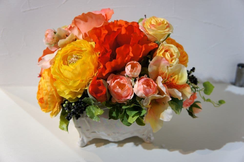 お誕生日のお花　アーティフィシャルフラワー　高級造花専門店　オーダーメイド　アンクラフト　国家資格1級　大阪　関西　兵庫県