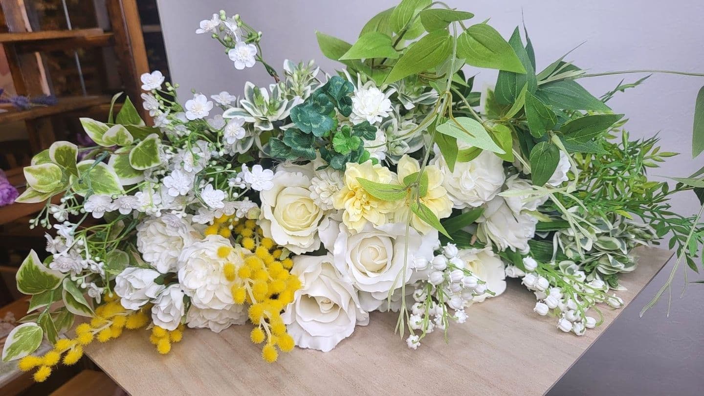 ブーケ制作の流れ