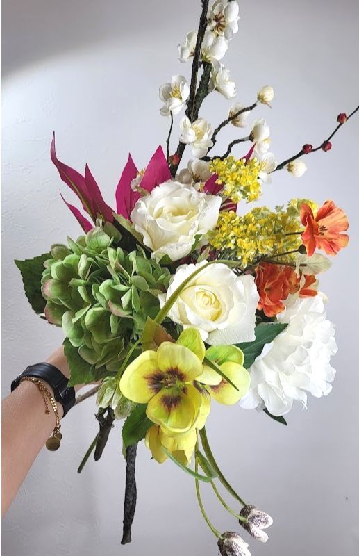 和風花束　造花