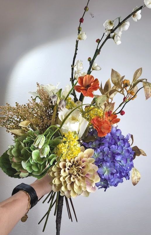 和風花束　造花