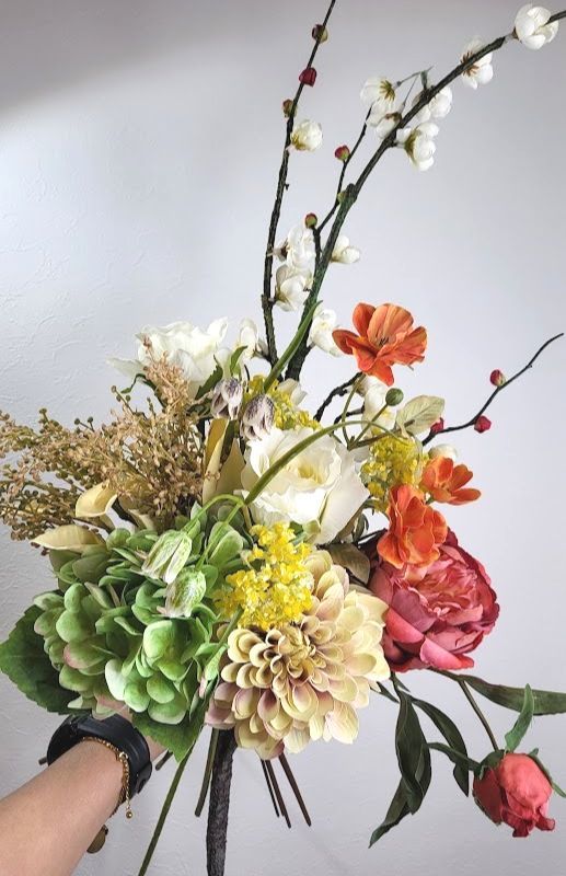 和風花束　造花